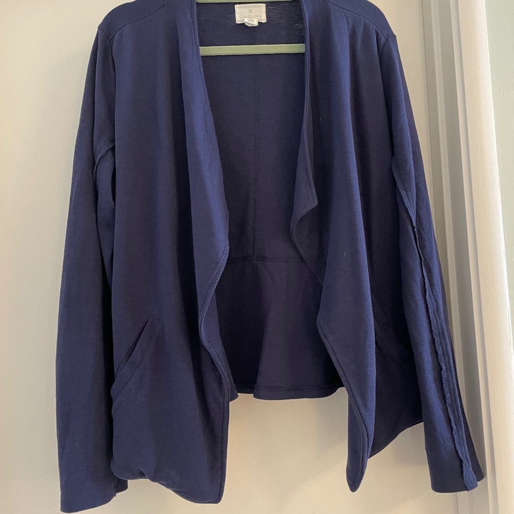 L Navy Caslon Jacket